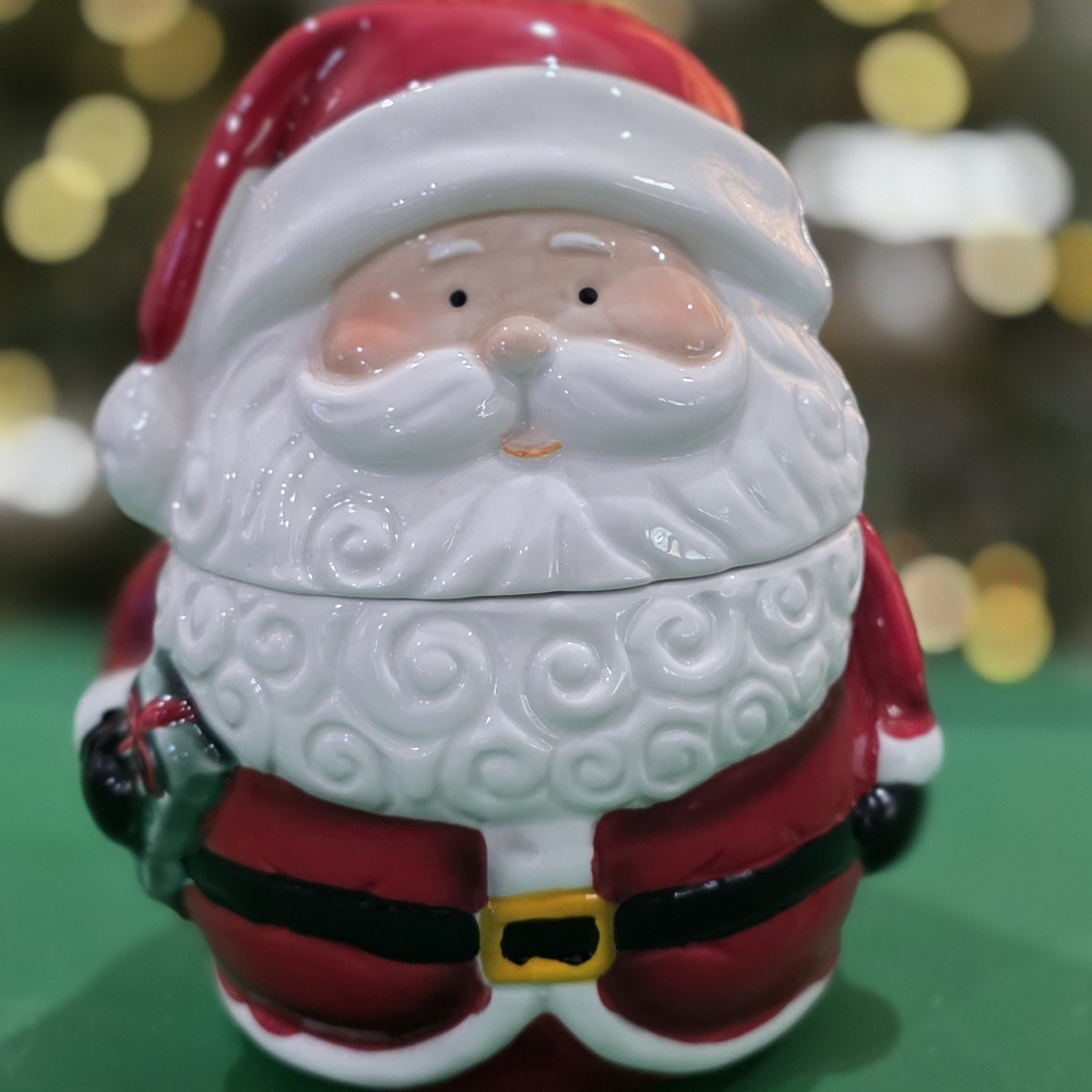 Festive Santa Claus Cookie Jar